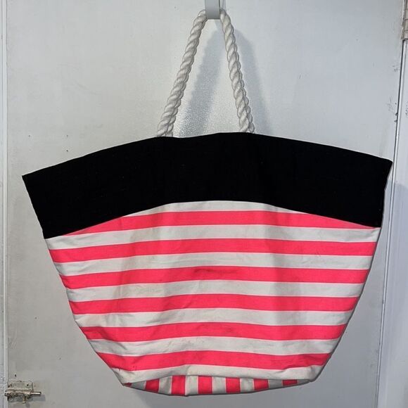 VICTORIA’S SECRET Pink Stripe Large Tote Bag - Picture 4 of 7